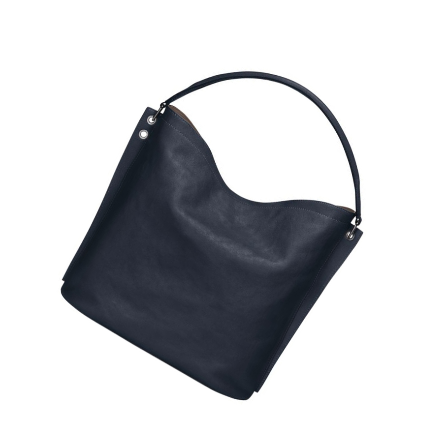 Longchamp 3D Schultertaschen Damen Blau | DE-PZB3247