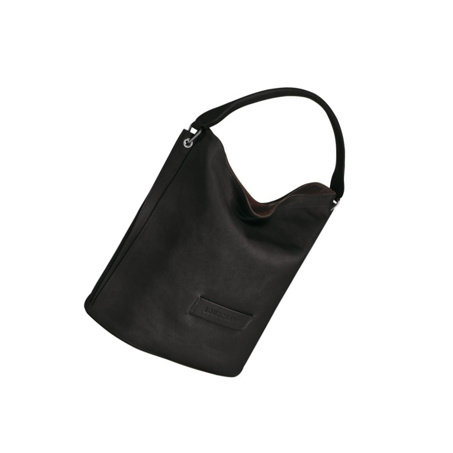 Longchamp 3D Schultertaschen Damen Schwarz | DE-NMS3654