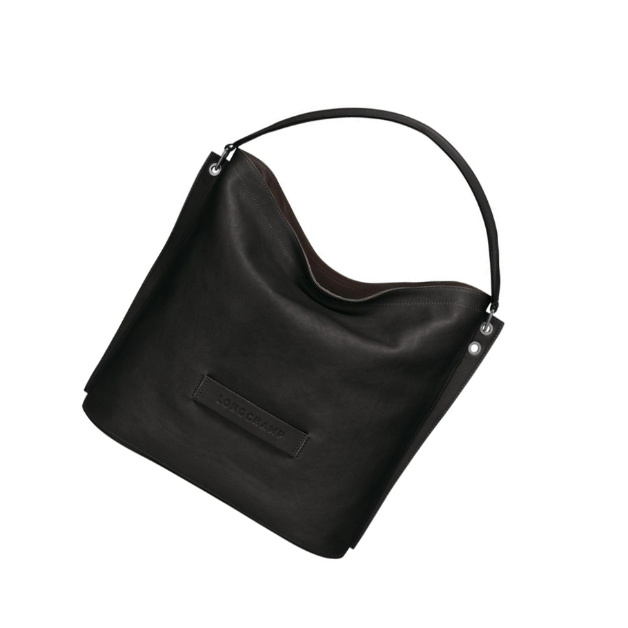 Longchamp 3D Schultertaschen Damen Schwarz | DE-NMS3654