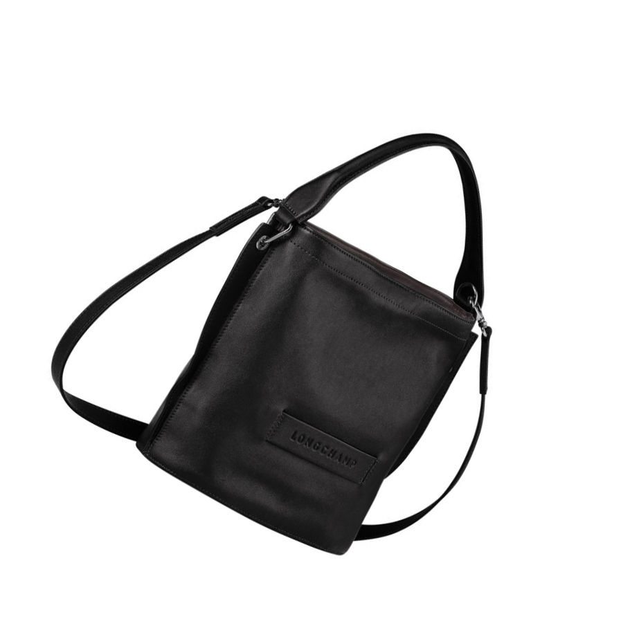 Longchamp 3D crossbody taschen Damen Schwarz | DE-DRM7186