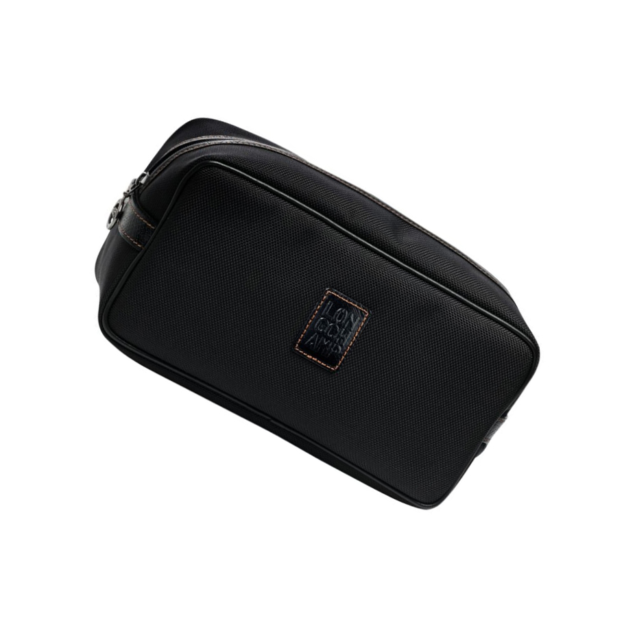 Longchamp Boxford Kulturbeutel Damen Schwarz | DE-VKN0657