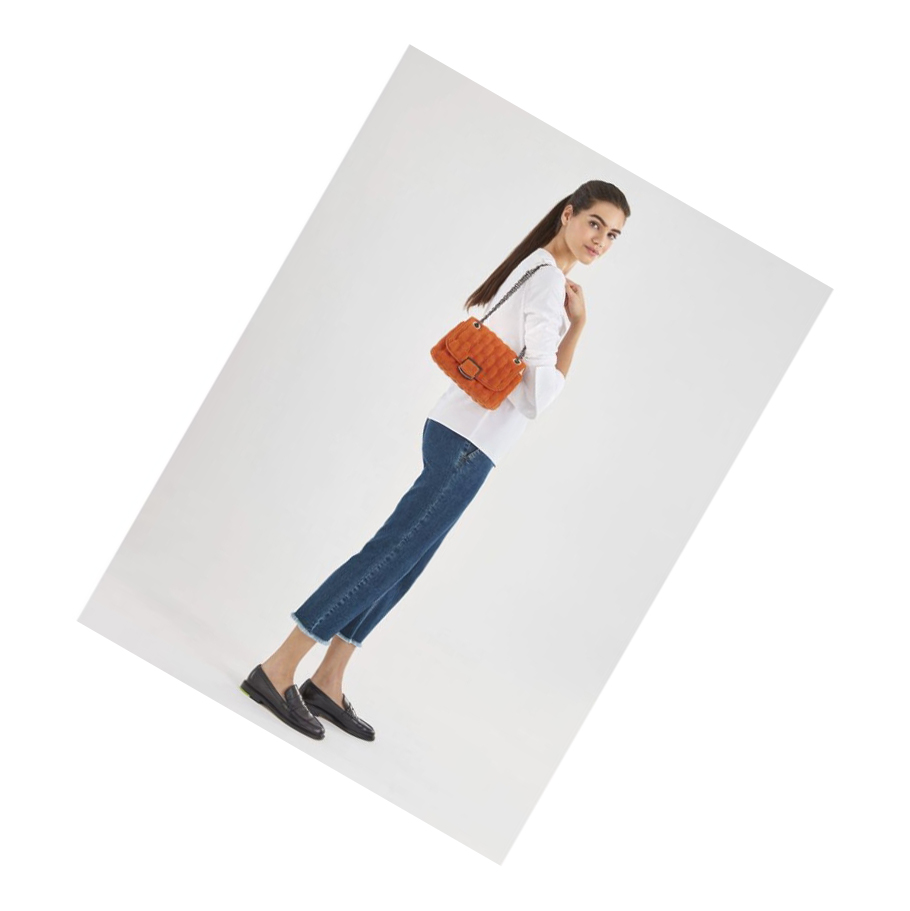 Longchamp Brioche Eponge S crossbody taschen Damen Orange | DE-SCI9362