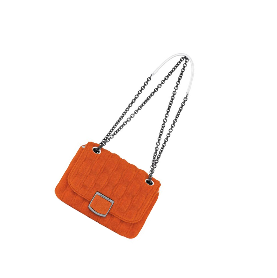 Longchamp Brioche Eponge S crossbody taschen Damen Orange | DE-SCI9362