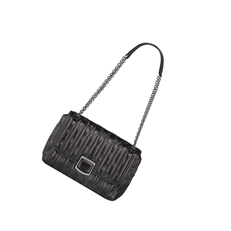 Longchamp Brioche M crossbody taschen Damen Schwarz | DE-EDU9204