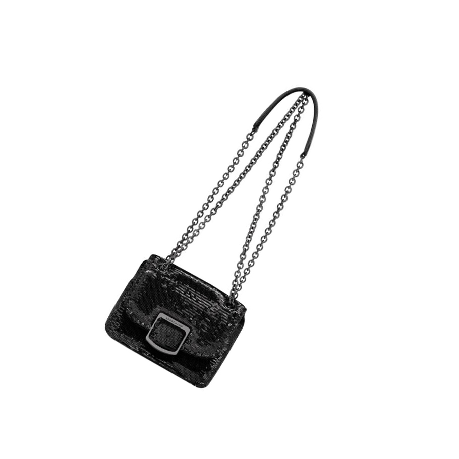 Longchamp Brioche Party XS crossbody taschen Damen Schwarz | DE-KIS7902