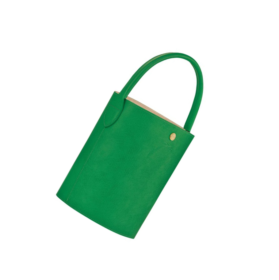 Longchamp Cuir De Russie Handtasche Damen Grün | DE-PVU3760