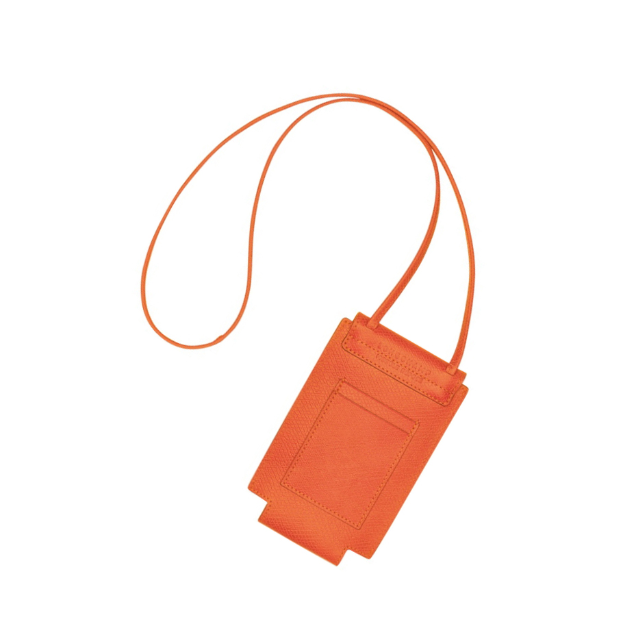 Longchamp Cuir De Russie Handyhülle Damen Orange | DE-HBS5413