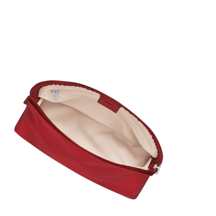 Longchamp Le Foulonné Kulturbeutel Herren Rot | DE-HOQ7936