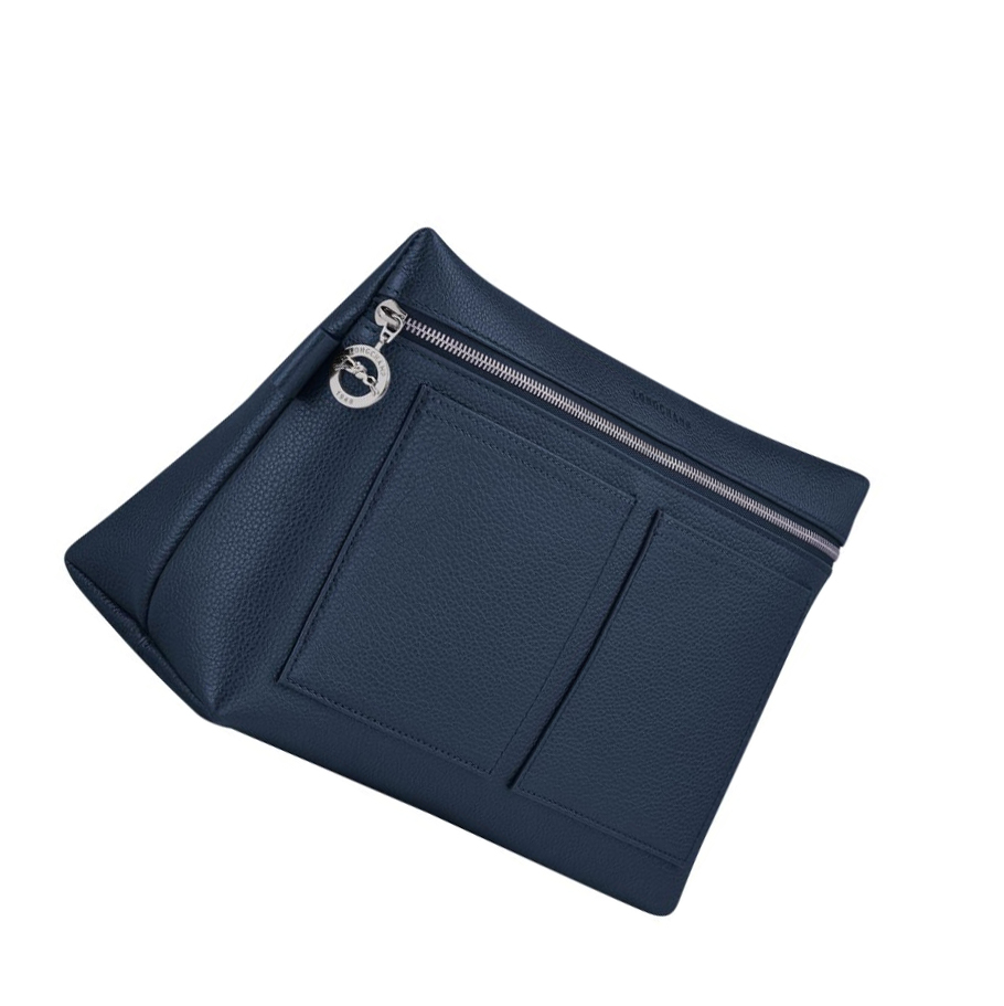 Longchamp Le Foulonné Kulturbeutel Herren Navy | DE-XTF0793