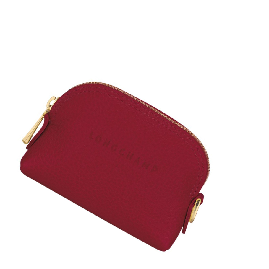 Longchamp Le Foulonné Münzgeldbörsen Damen Rot | DE-HSY3425