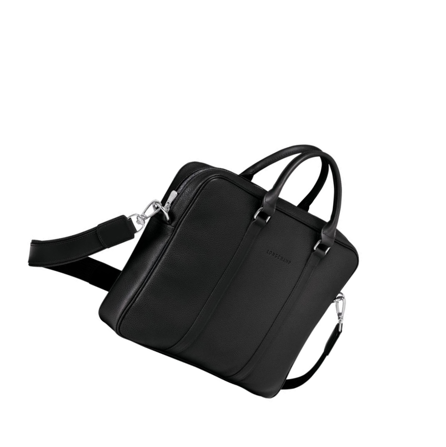 Longchamp Le Foulonné XS Aktentaschen Herren Schwarz | DE-QMP0132