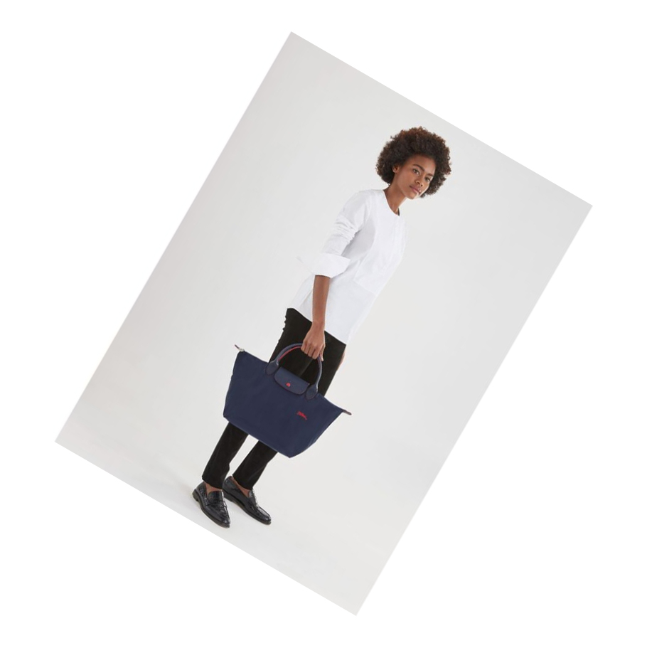 Longchamp Le Pliage Club M Handtasche Damen Navy | DE-GHW7309