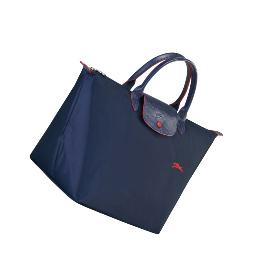 Longchamp Le Pliage Club M Handtasche Damen Navy | DE-GHW7309