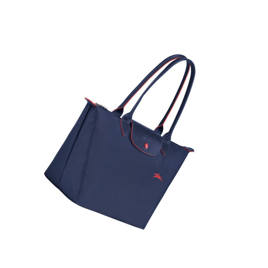 Longchamp Le Pliage Club S Schultertaschen Damen Navy | DE-MGT0342