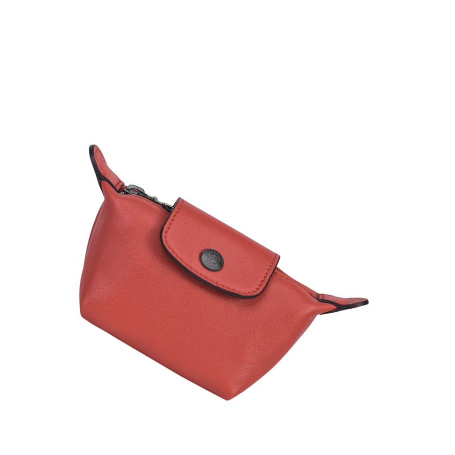 Longchamp Le Pliage Cuir Münzgeldbörsen Damen Rot | DE-IPM0971