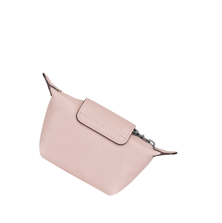 Longchamp Le Pliage Cuir Münzgeldbörsen Damen Rosa | DE-PCQ0958