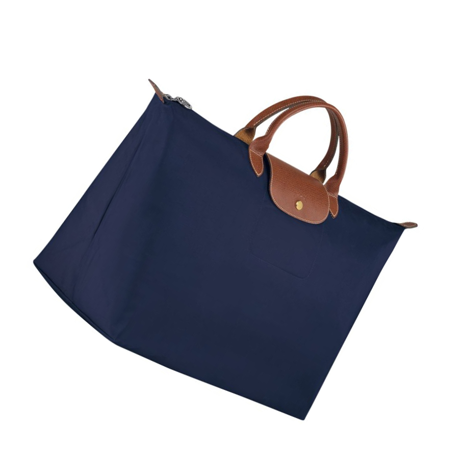 Longchamp Le Pliage L Reisetaschen Damen Navy | DE-MIC5704