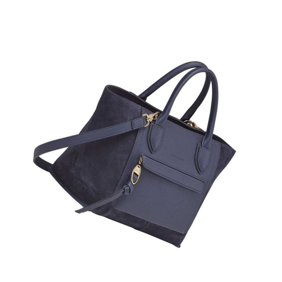 Longchamp Mailbox M Handtasche Damen Navy | DE-ARN5643