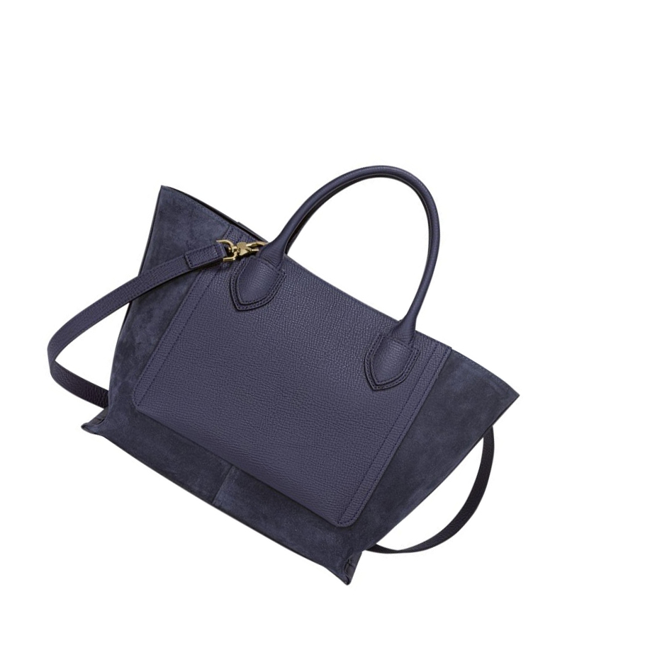 Longchamp Mailbox M Handtasche Damen Navy | DE-ARN5643