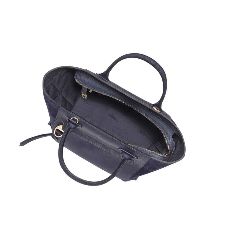 Longchamp Mailbox M Handtasche Damen Navy | DE-ARN5643