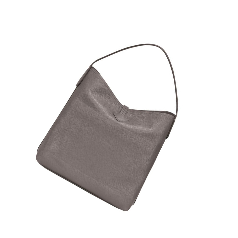 Longchamp Roseau Essential Schultertaschen Damen Grau | DE-EMQ7234