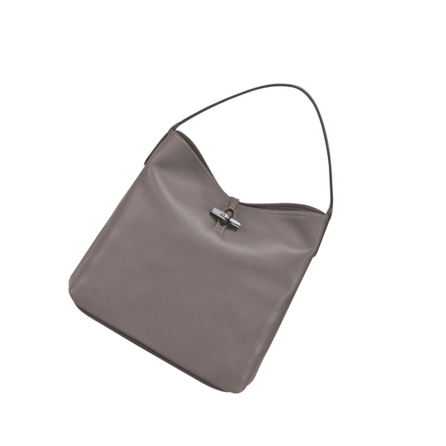 Longchamp Roseau Essential Schultertaschen Damen Grau | DE-EMQ7234