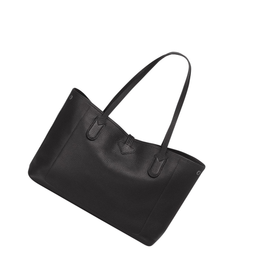 Longchamp Roseau Essential Schultertaschen Damen Schwarz | DE-MCU5734