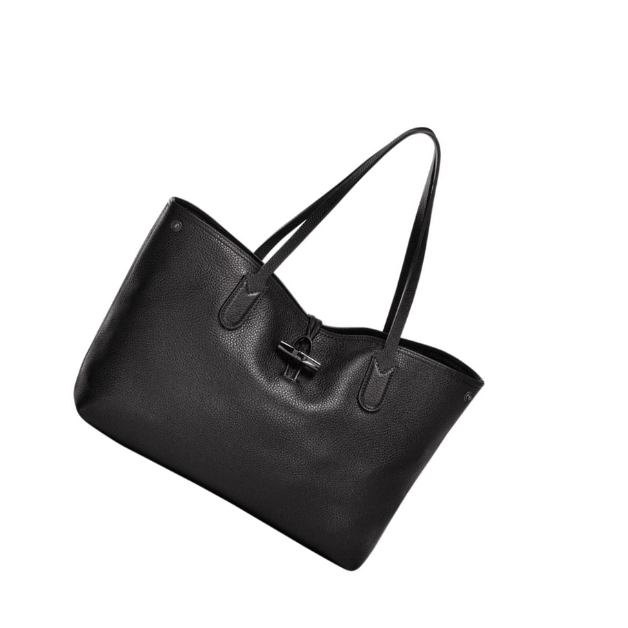 Longchamp Roseau Essential Schultertaschen Damen Schwarz | DE-MCU5734