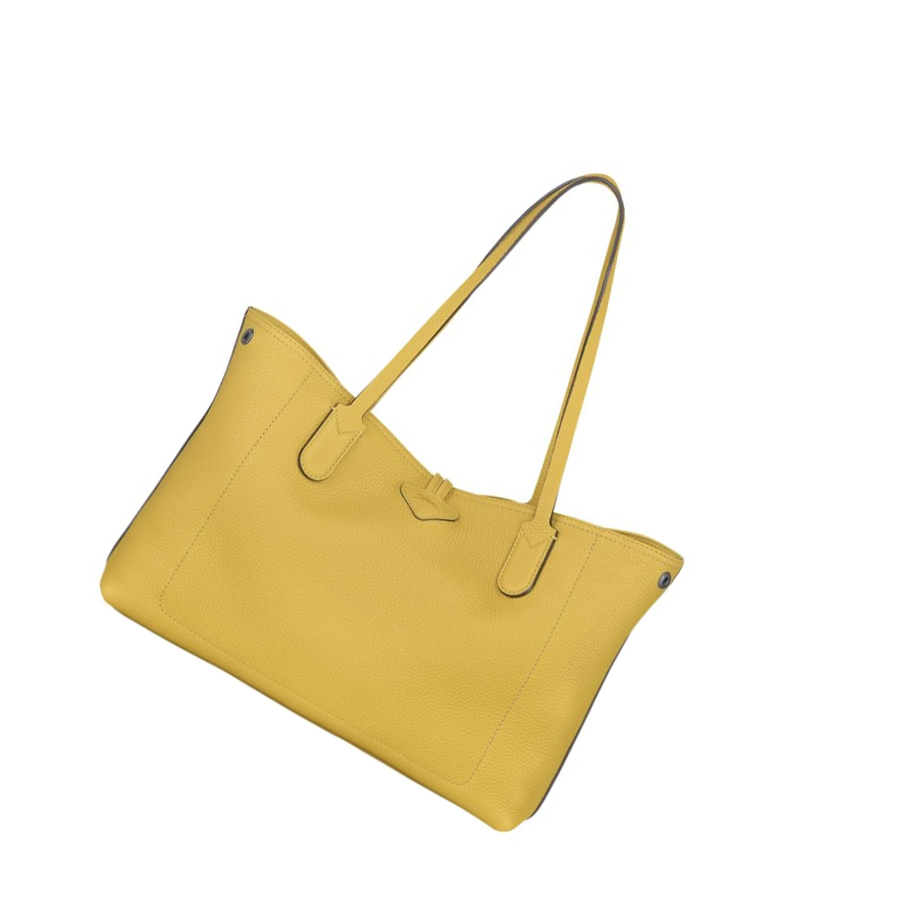 Longchamp Roseau Essential Schultertaschen Damen Gelb | DE-XUI1279