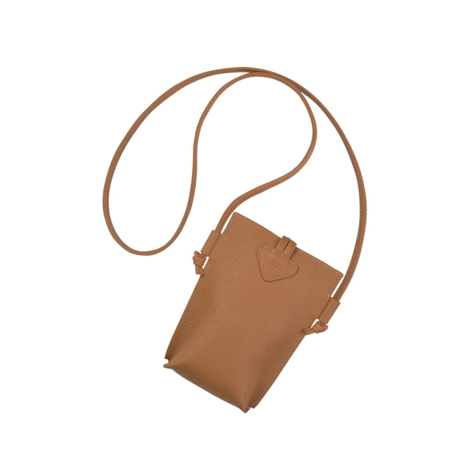 Longchamp Roseau Handyhülle Damen Beige | DE-UYK9542