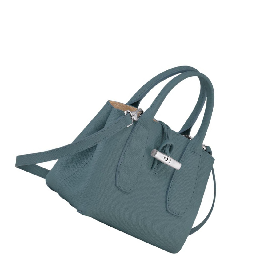 Longchamp Roseau S Handtasche Damen Blau | DE-RHF9452