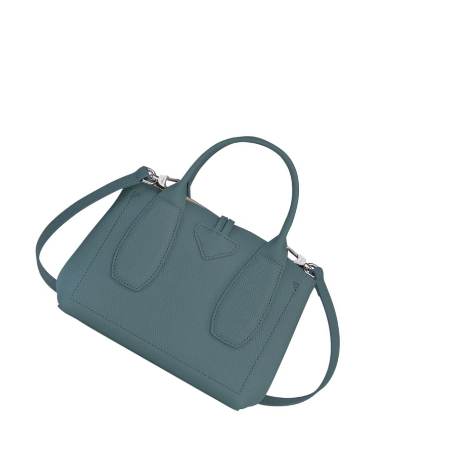 Longchamp Roseau S Handtasche Damen Blau | DE-RHF9452