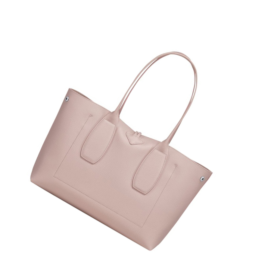 Longchamp Roseau Schultertaschen Damen Hellrosa | DE-HJF3840