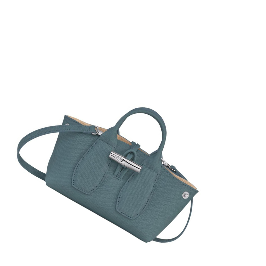 Longchamp Roseau XS Handtasche Damen Blau | DE-UAK6128