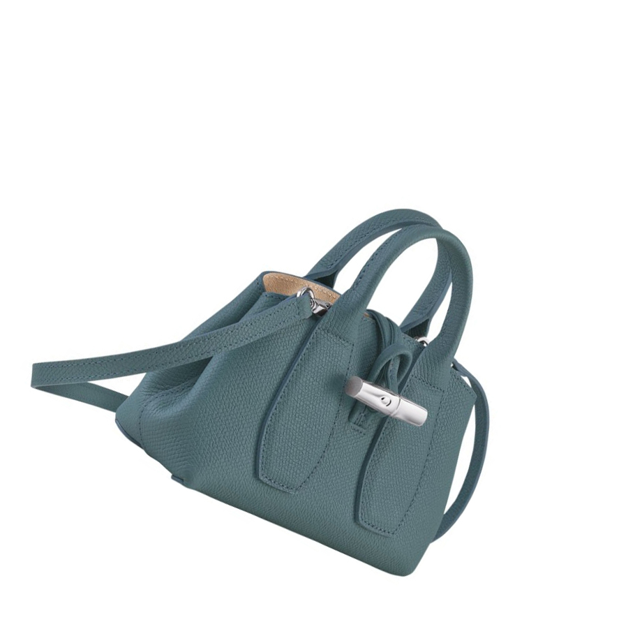 Longchamp Roseau XS Handtasche Damen Blau | DE-UAK6128