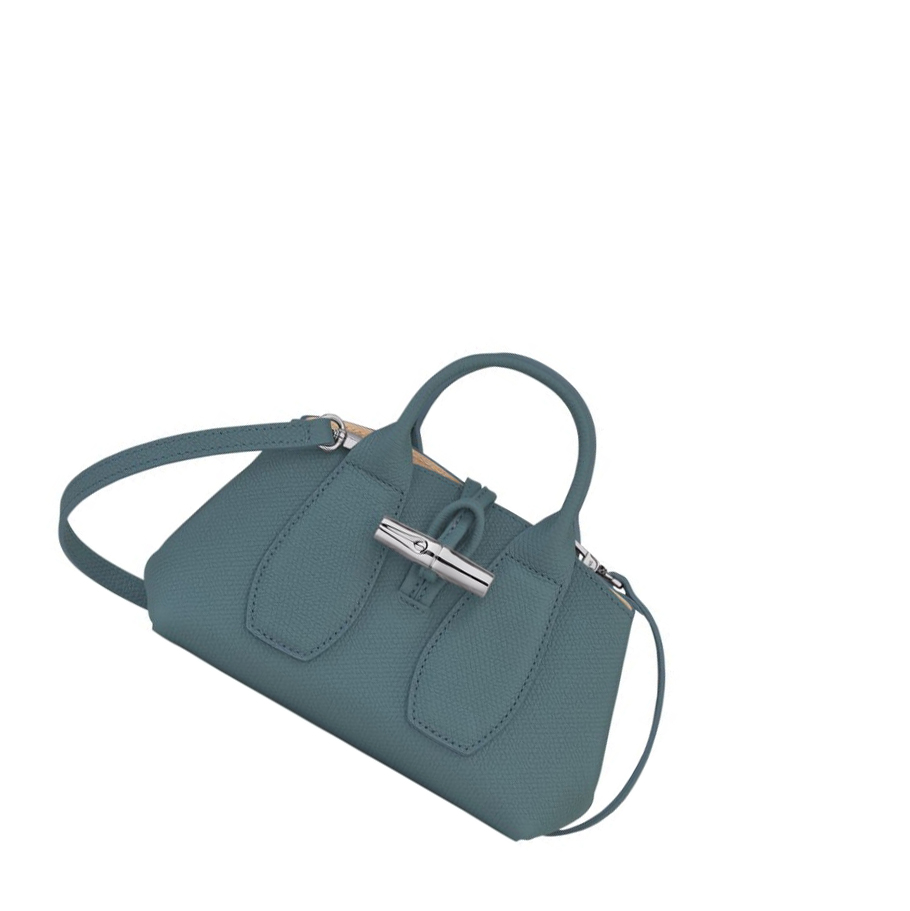 Longchamp Roseau XS Handtasche Damen Blau | DE-UAK6128