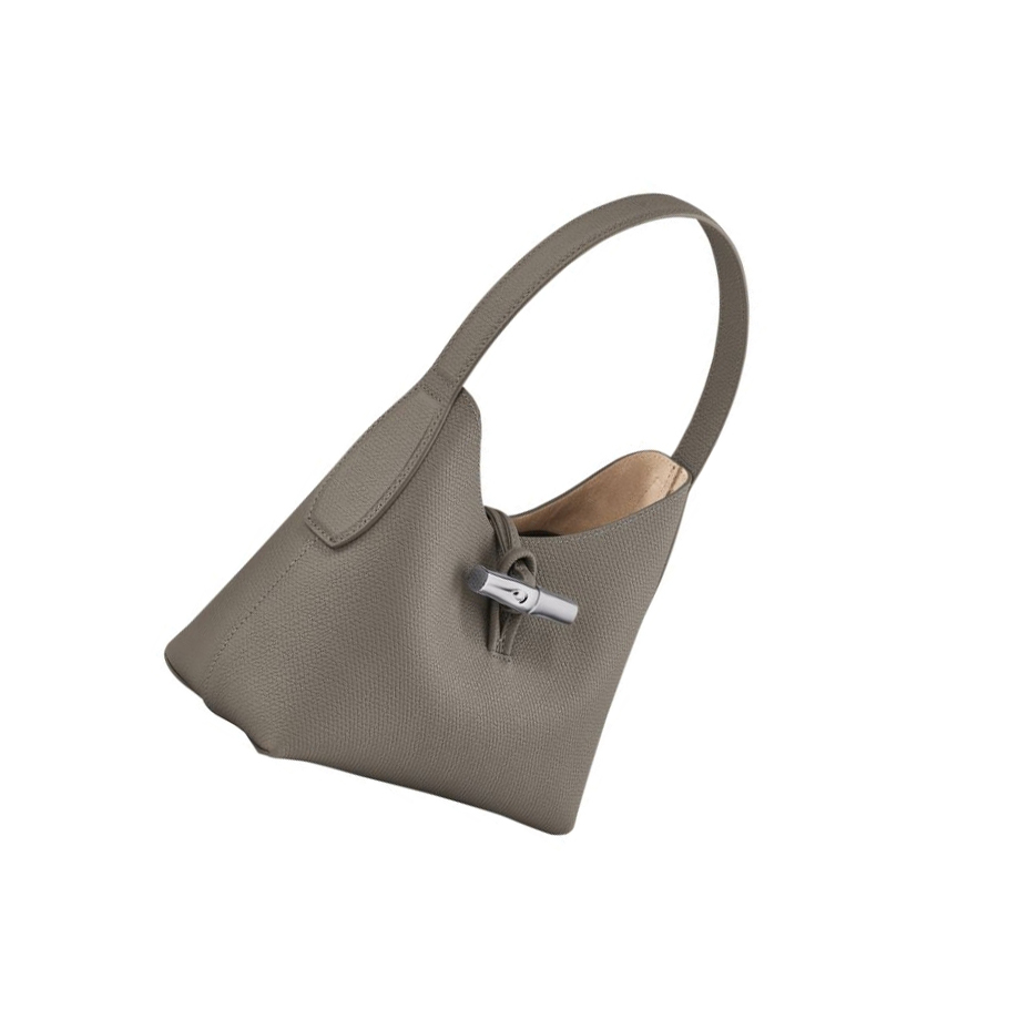 Longchamp Roseau XS Schultertaschen Damen Grau | DE-HXA1972