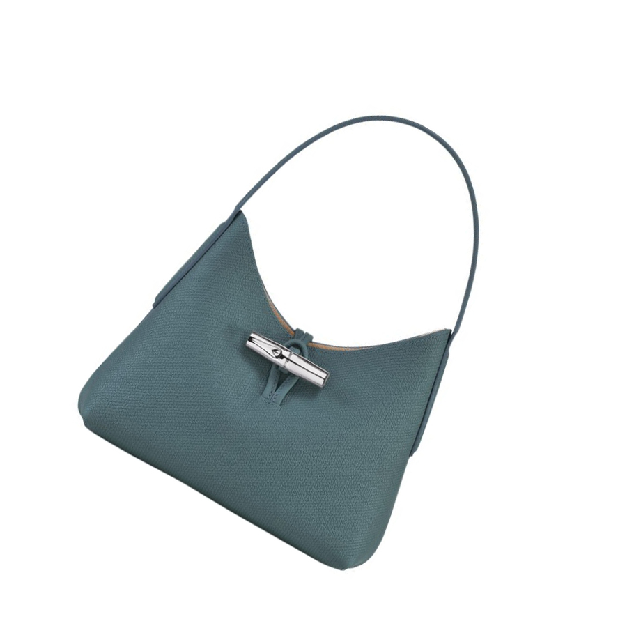 Longchamp Roseau XS Schultertaschen Damen Blau | DE-OXZ1089