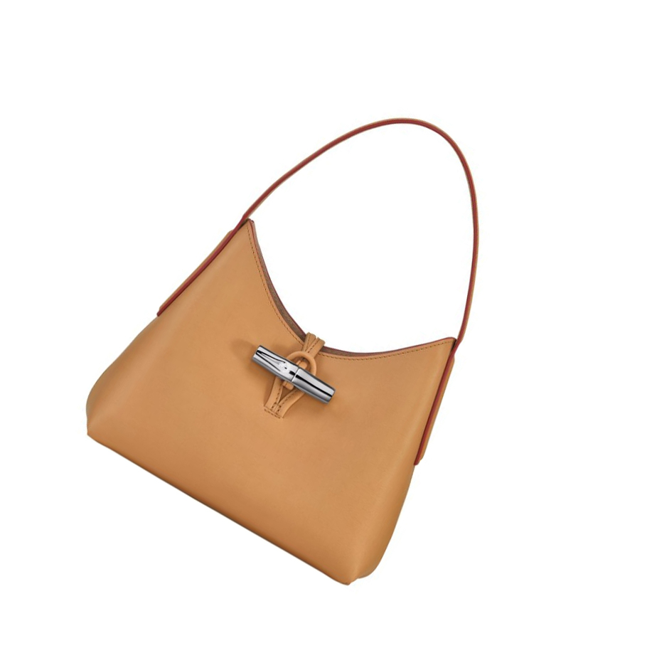 Longchamp Roseau XS Schultertaschen Damen Braun | DE-XUH2793