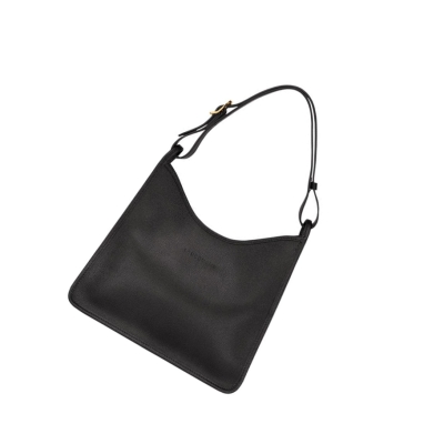 Longchamp Le Foulonné Schultertaschen Damen Schwarz | DE-PGQ5762