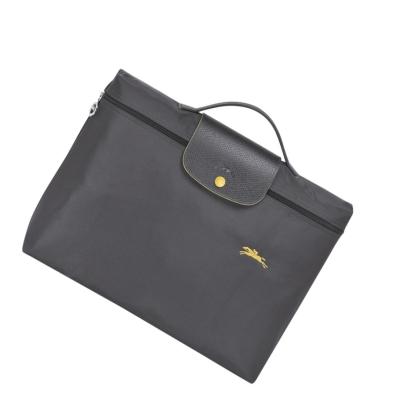 Longchamp Le Pliage Club S Aktentaschen Damen Grau | DE-ZOQ9216