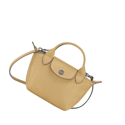 Longchamp Le Pliage Cuir crossbody taschen Damen Beige | DE-MNE1632