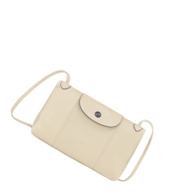 Longchamp Le Pliage Cuir crossbody taschen Damen Beige | DE-NXY4589