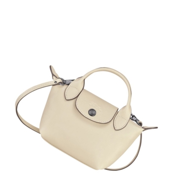 Longchamp Le Pliage Cuir crossbody taschen Damen Beige | DE-ZEA5028