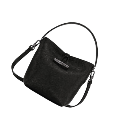 Longchamp Roseau Essential S Handtasche Damen Schwarz | DE-XTL0852