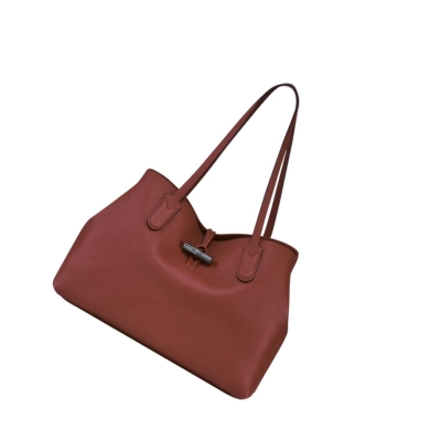 Longchamp Roseau Essential Schultertaschen Damen Braun | DE-TVZ7235